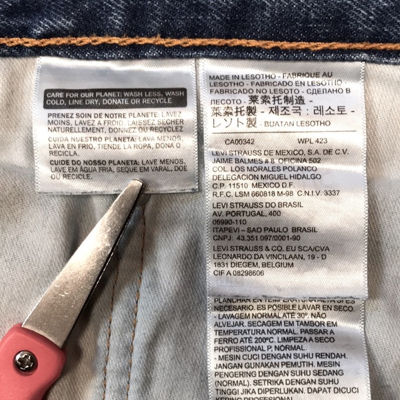 Levi's 550 Men’s Relaxed Fit Tapered Jeans / 100% Cotton / Non-Stretch  38/30 - Picture 9 of 11